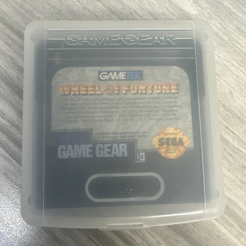 Wheel of Fortune for Sega Game Gear GG Cart Good Shape W/cartridge Untested